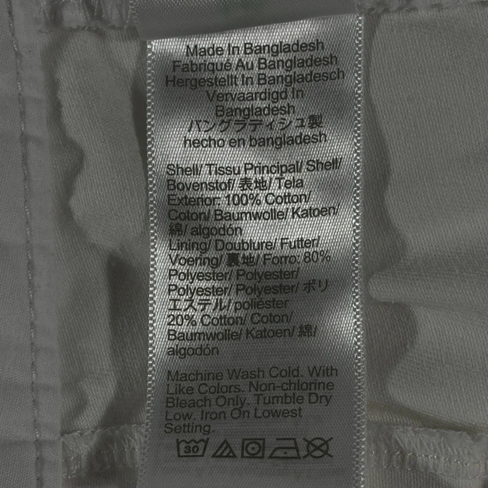J. Crew womens white basic flat front 5" inseam Bermuda shorts - size 14 - Picture 6 of 10